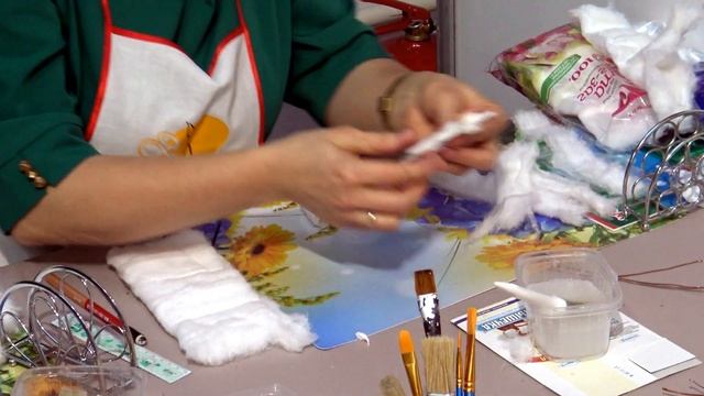 Пивоварова Елена - ватная игрушка балерина, превью мастрекласса. смотреть онлайн