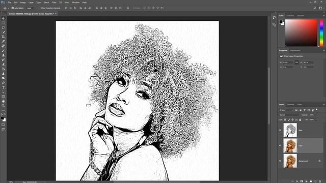 How to create a Cartoon effect in Photoshop CC - Photoshop cartoon effect tutorial смотреть онлайн