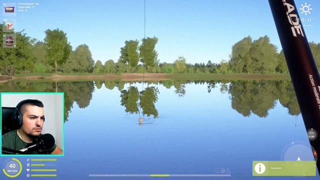 CARP FISHING ON TELESCOPIC ROD ( FLOAT FISHING) AMBER LAKE | Russian Fishing 4 смотреть онлайн