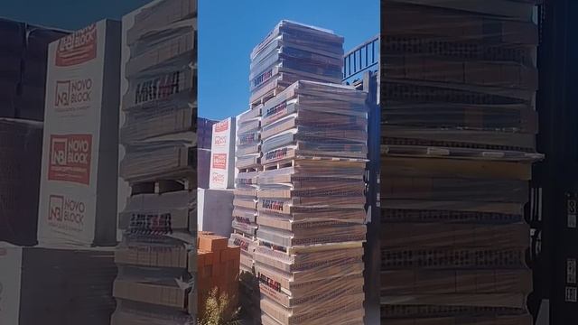 Разгрузка керамического облицовочного кирпича производство Магма. #кирпич #дом #купить кирпич #каза