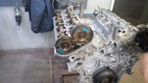 установка цепи ГРМ Mercedes Benz M273