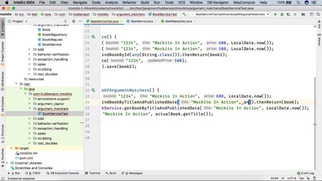 Mockito 3 - Invalid use of Argument Matchers смотреть онлайн