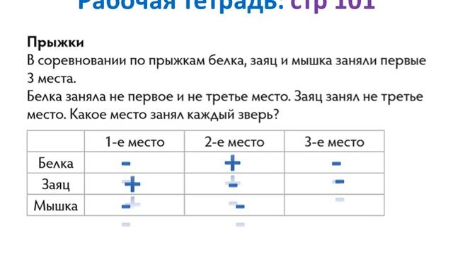Решение логических задач с помощью таблицы смотреть онлайн