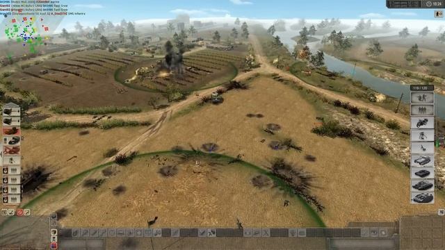 Men Of War - Great match with the German Soldiers Mod - Italy Vs US 1942 - "Flatlands" смотреть онлайн