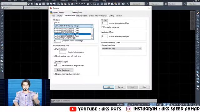 ?03 How to enable autosave AUTOCAD Drawing different versions_Quick tips & tricks file functions смотреть онлайн