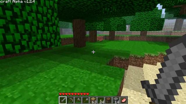 Minecraft Alpha 1.2.4 смотреть онлайн