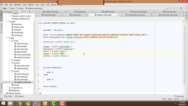 Point of sales system Using Ajax jQuery PHP MySQL part 24 Edit Vendor continue смотреть онлайн