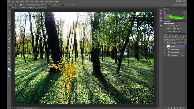 (PL) Photoshop CS6: Efekt Promieni Słońca - jak dodać смотреть онлайн