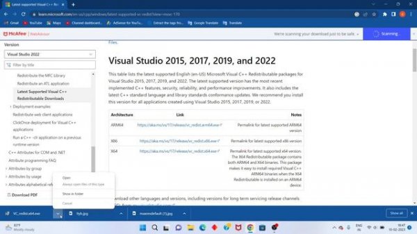 Oracle VM VirtualBox needs the Microsoft Visual C++ 2019 Redistributable