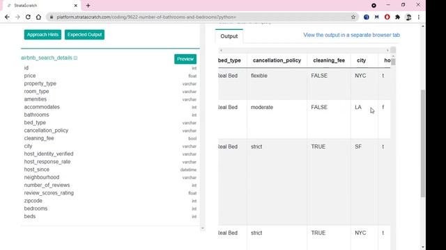 Number Of Bathrooms And Bedrooms SQL Interview Airbnb @Nate at StrataScratch смотреть онлайн