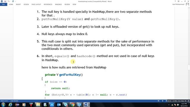 null key in hashmap смотреть онлайн