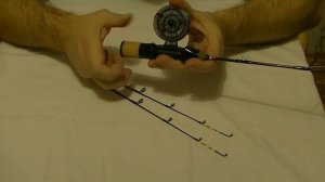 Обзор новой зимней удочки для блеснения  зимой и катушки.