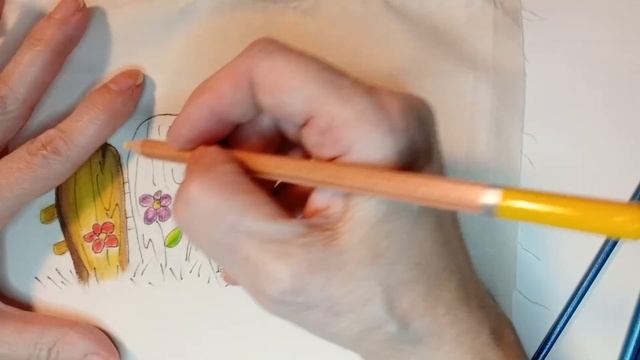 Pintar sobre tela con lápices acuarelables #diy #watercolorpaintingforbeginners смотреть онлайн