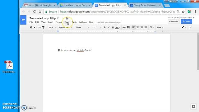 Converting a PDF to a Google Doc and then Translating it to Another Language смотреть онлайн