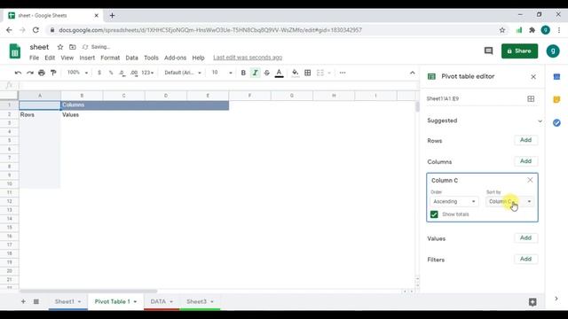 #EXCEL GOOGLE SHEET || PIVOT TABLE || PART 14 || смотреть онлайн