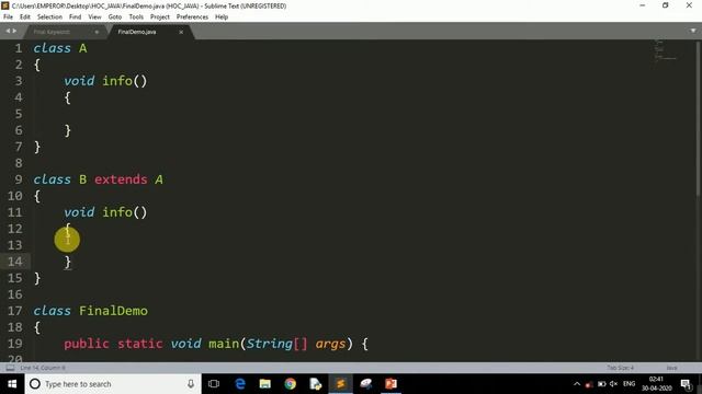 25 | 'final' Keyword in JAVA | How can we use it? | Purpose of using it смотреть онлайн
