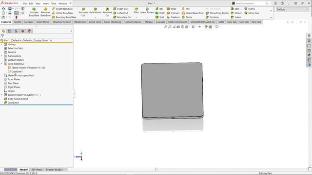 Modeling a Tablet Holder with SOLIDWORKS and xShape via 3DInterconnect смотреть онлайн