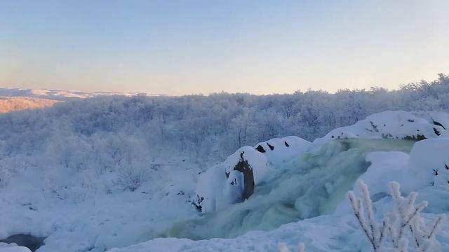 Мурманск - водопад в тундре смотреть онлайн