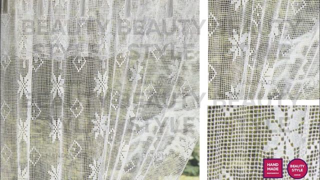 Гардина крючком / Curtain crocheted / Cхемы вязания / Crochetting patterns смотреть онлайн