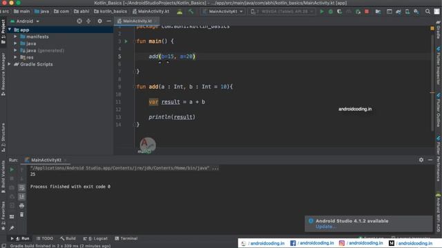Kotlin : Named Arguments | Parameters | android coding смотреть онлайн