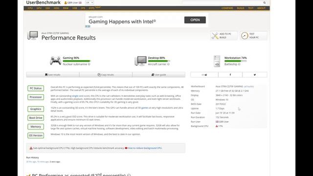 Benchmark Testing my PC with UserBenchmark Benchmark Software смотреть онлайн