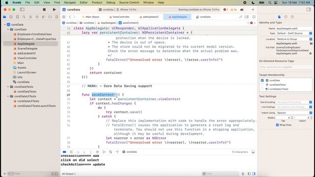 How use Core Data Crud Operation in iOS ? смотреть онлайн