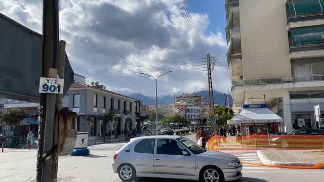 Modern SPARTA today. Town, Leonidas, Mystras, Greece. смотреть онлайн