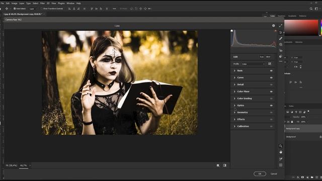 Как создать светлый эффект кинопленки в Photoshop. Light cinematic effect in Photoshop смотреть онлайн