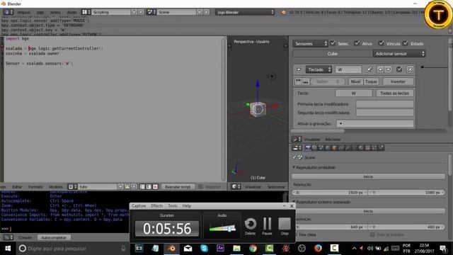 AULAS DE PYTHON #1 VARIÁVEIS - BLENDER GAME ENGINE смотреть онлайн