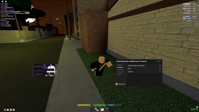 Roblox Da Hood Script Selling Tools Gui смотреть онлайн