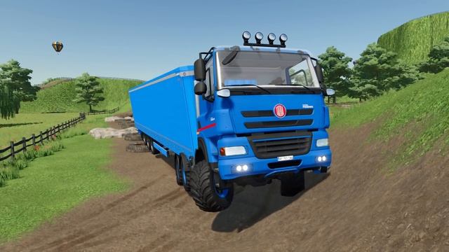 COLORED SCANIA vs TARTA TRUCKS DEATH RUN - Farming Simulator 22 смотреть онлайн