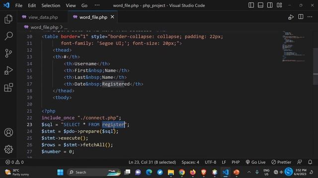 How to export data from Database to MS Word using PHP смотреть онлайн