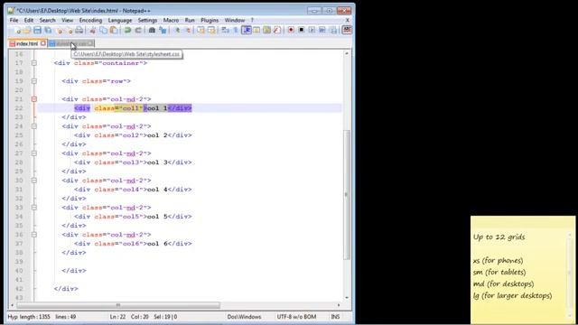 04 Bootstrap Tutorial for Beginners 04 The Grid Layout Part 2 | Computer Monk ? смотреть онлайн