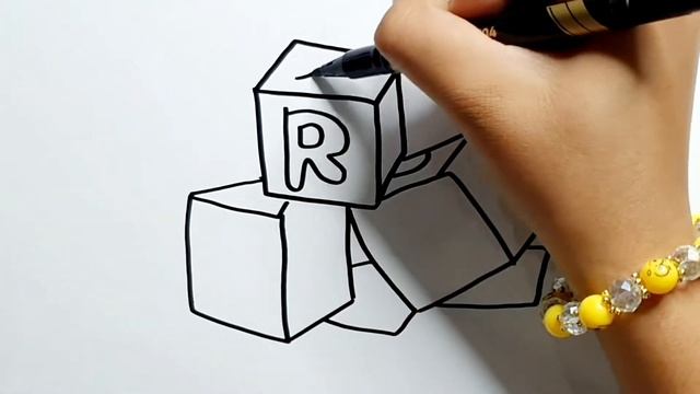 Desenhar letras para crianças.Menggambar huruf untuk anak-anak.Рисование букв для детей. смотреть онлайн