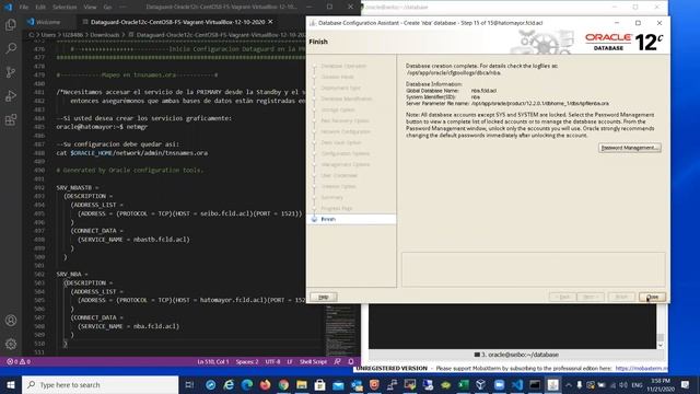 Taller Dataguard Oracle 12c - Configuracion Paso a Paso - Vagrant -VirtualBox - Broker - Switchover смотреть онлайн