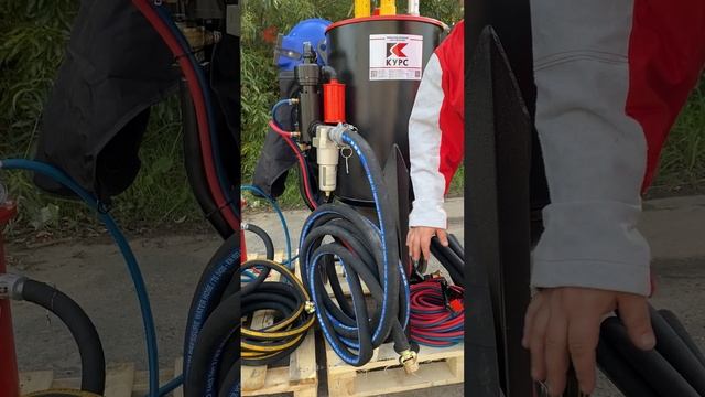 Готовый пескоструйный комплект на базе бочки 100 л смотреть онлайн
