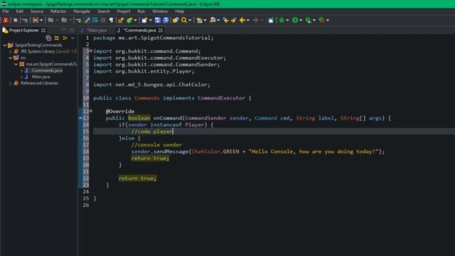 Spigot Coding For Minecraft Beginners: PT.1 Commands and Spigot Basics смотреть онлайн