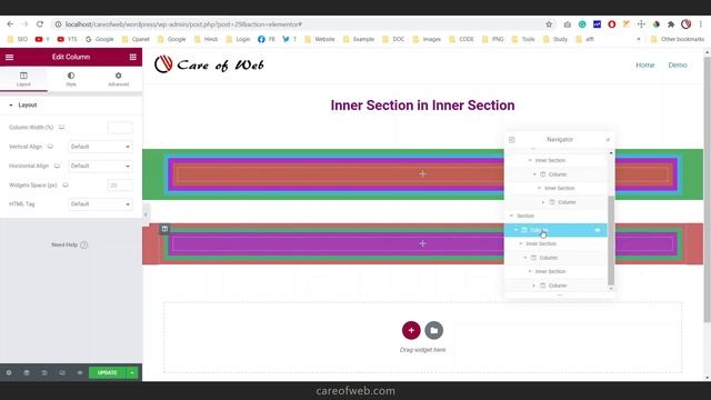 How to add Inner Section inside an Inner Section in Elementor | हिंदी में смотреть онлайн