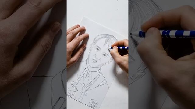 Как нарисовать Драко Малфоя, рисунок карандашом / How to draw Draco Malfoy смотреть онлайн