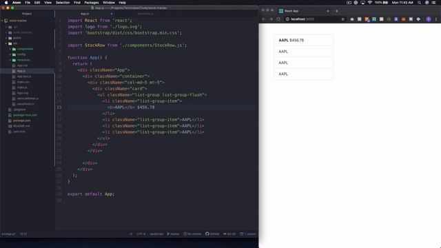 [React JS Project from Scratch] Build a Stock Market Tracker with React (Part 5) смотреть онлайн