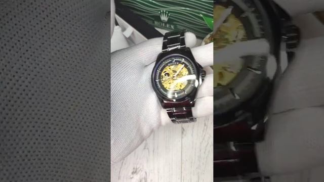 Мужские Механические Часы Rolex (Скелетон) смотреть онлайн