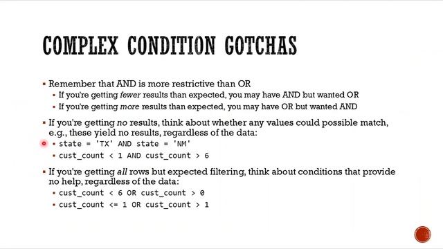 SQL-02d - Filtering with WHERE смотреть онлайн