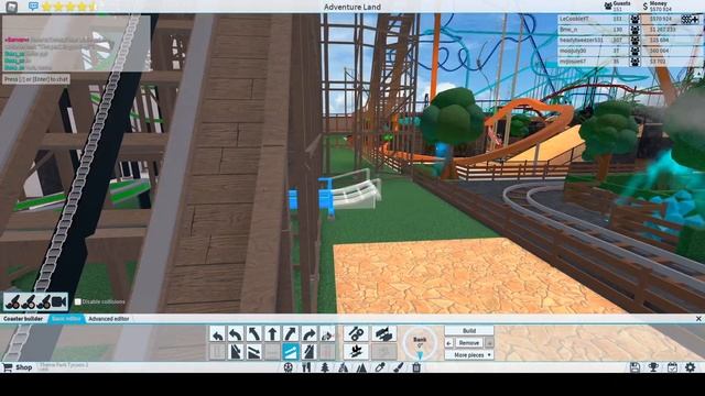 [Roblox: Theme Park Tycoon] SPEED BUILD Ep. 35 - WOODEN WONDERS ROLLER COASTER смотреть онлайн