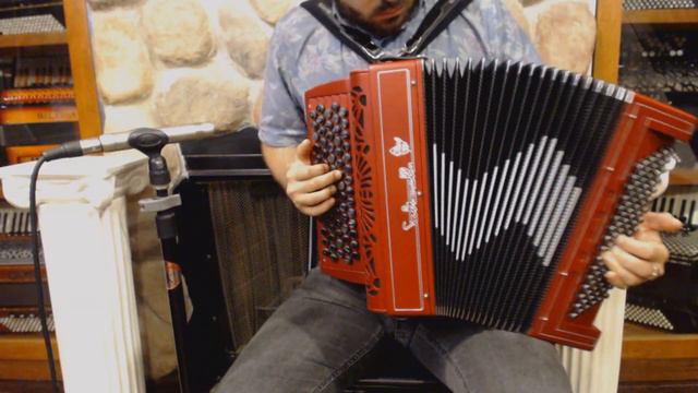 SALTART7296RD - Red Saltarelle Artefact Chromatic Button Accordion LMM 72 96 $6999 смотреть онлайн