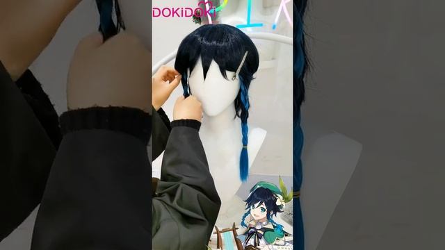 DokiDoki Game Genshin Impact Venti Cosplay Wig