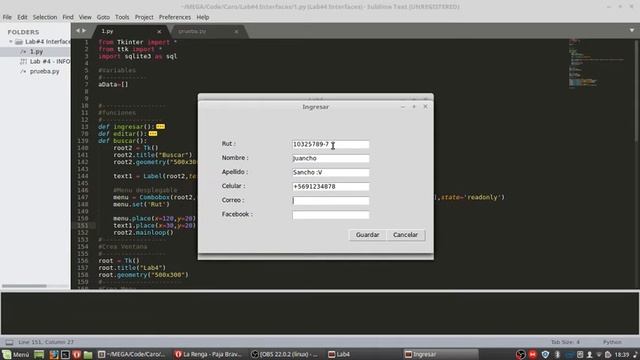 Python - Agenda ( SQLITE , TKINTER , ETC) смотреть онлайн