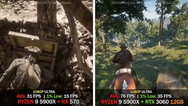 AMD RX 570 vs NVIDIA RTX 3060 | Test in 8 Games смотреть онлайн