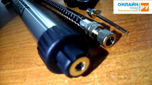 ОНЛАЙН ТРЕЙД.РУ Насос TORRES 20 см, алюминиевый, двойного действия для мячей