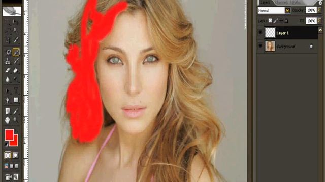 Photoshop CS 2 - Cambiar Color Del Cabello смотреть онлайн