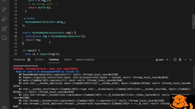 C++ thread_local misuse: access through references or pointers смотреть онлайн